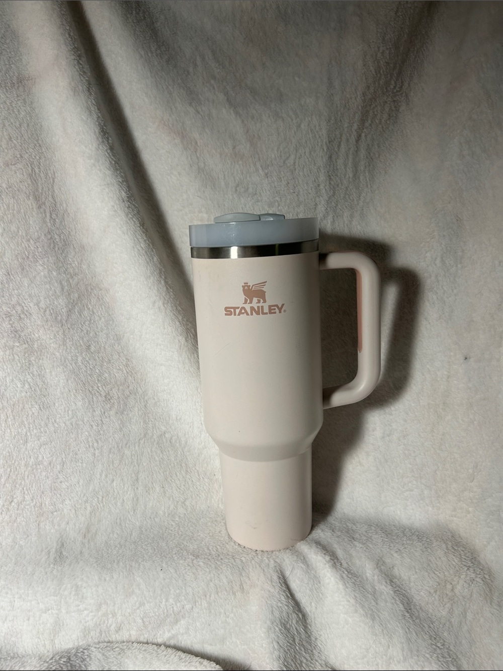 Stanley Pale Pink Insulated Travel Mug with Handle(straw not included) (40oz)